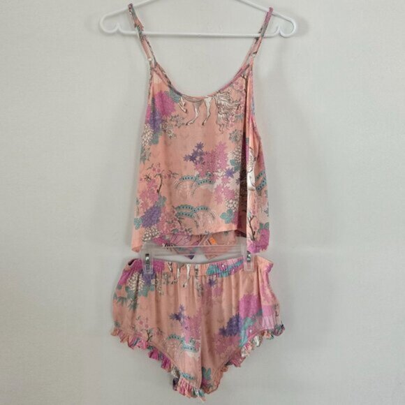 RARE! Spell & the Gypsy Wild Horses Blush Shorts and Cami Set Size Small b188E - Picture 3 of 13